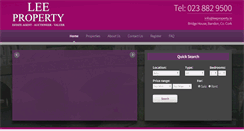 Desktop Screenshot of leeproperty.ie