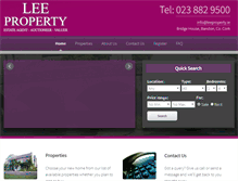 Tablet Screenshot of leeproperty.ie